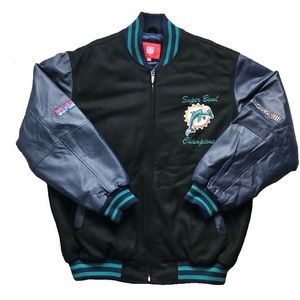 Miami Dolphins Super Bowl VII Varsity Bomber Coat